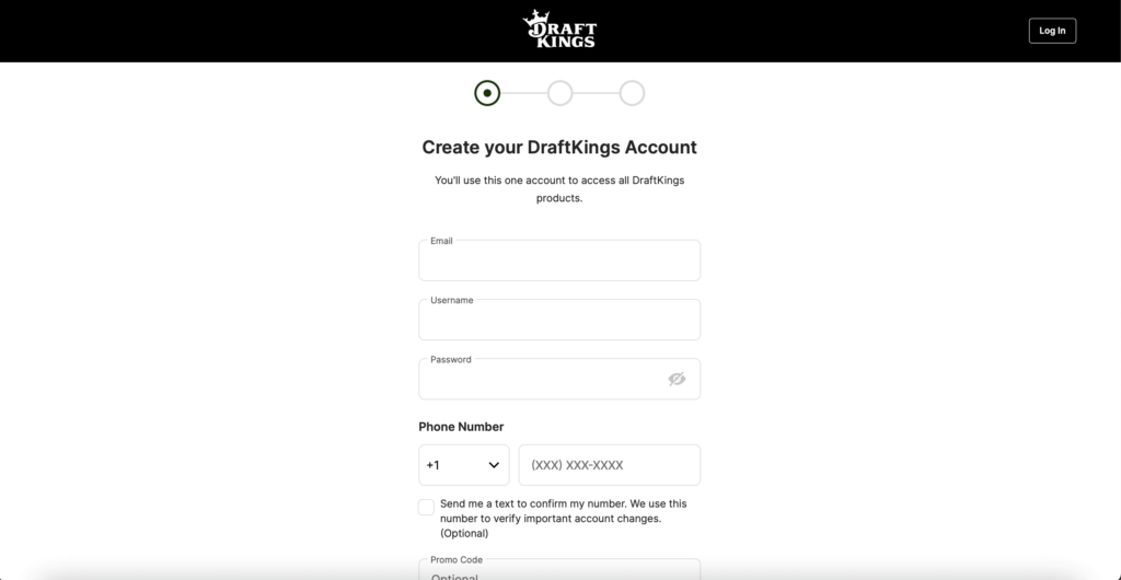 DraftKings - Create A New Account